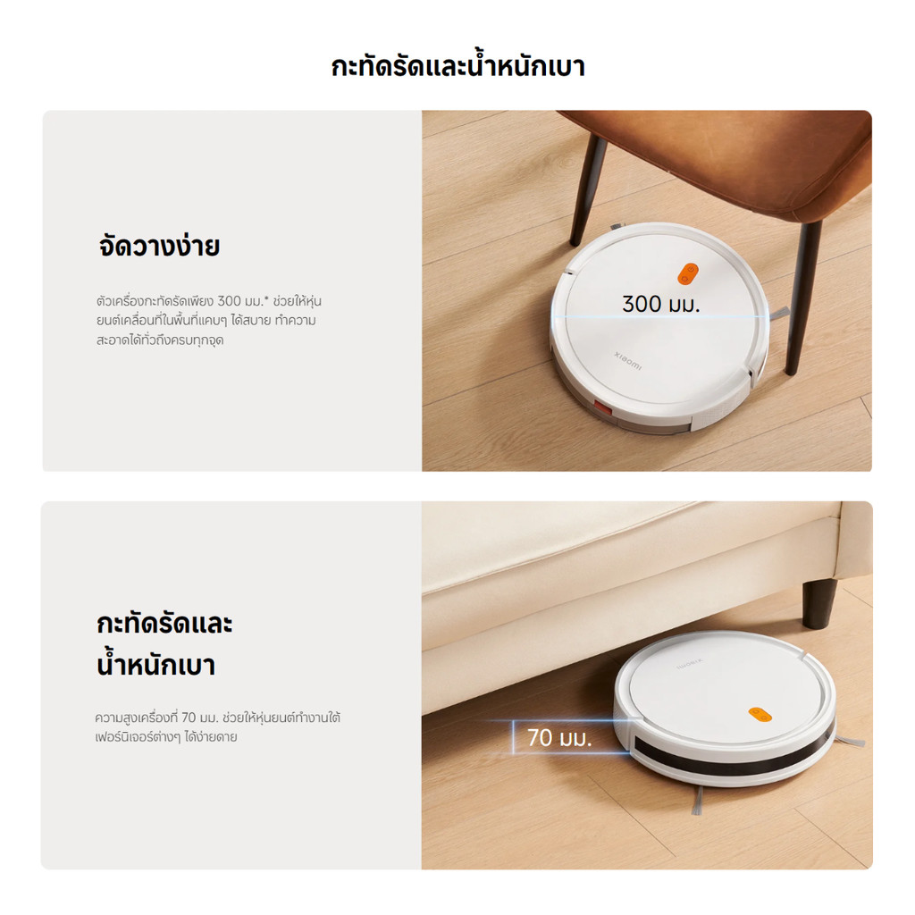 Xiaomi Robot Vacuum รวมหุ่นยนต์ดูดฝุ่น I นำทางด้วย LDS I อัจฉริยะ เครื่องดูดฝุ่น ราคา ถูกที่สุด ดีลบีเคเค แกลเลอรีภาพที่ 9