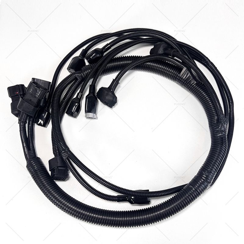 สายไฟเครื่องยนต์และตัวรถJ08สำหรับSK200-350-8/Super8รถขุด