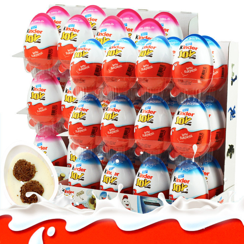 ขายส่ง จัดส่งฟรีนําเข้าอาหาร Kinder Funny Egg Boy Edition Surprise Egg Toy Chocolate Egg Girl Funny 