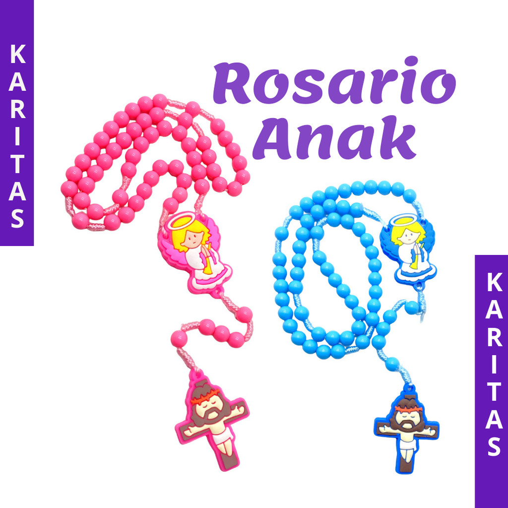 สร้อยคอ ROSARY ของ CATHOLIC – 8MM CHALK BEAD / CATHOLIC ROSARY / SEKAMI ROSARY