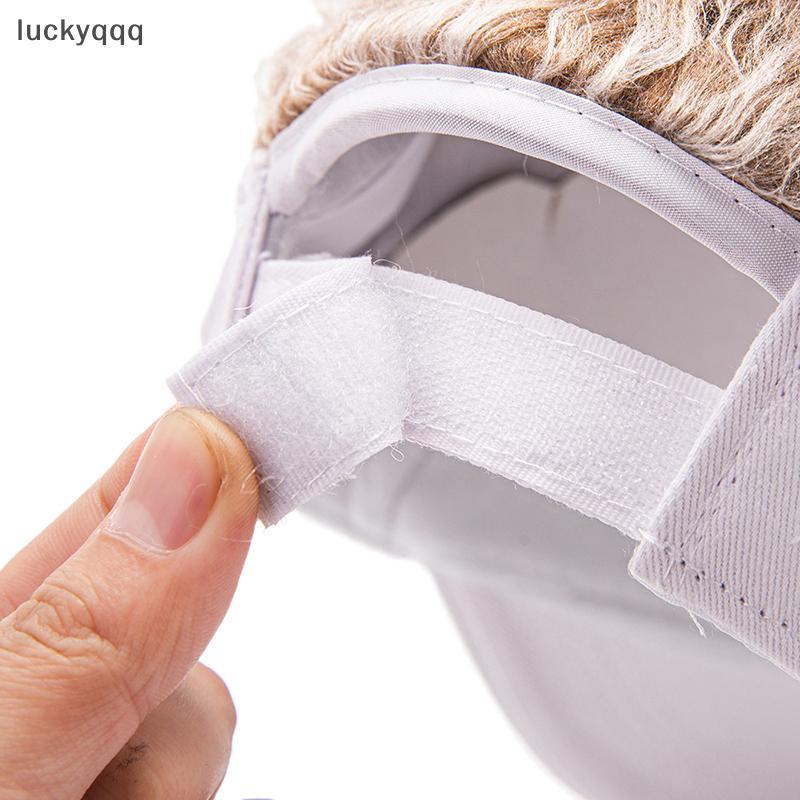 Luckyqqq Casual กระชับผู้ชายผู้หญิง Sun Shade ปรับ Sun Visor เบสบอล Spky ผมวิกผม Spiked วิกผมเบสบอลหมวก well ราคา ถูกที่สุด ดีลบีเคเค แกลเลอรีภาพที่ 4