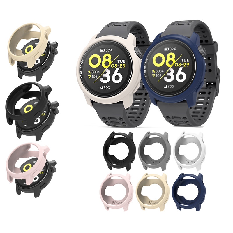 Silicone Soft Frame Bumper Armor Deisgn Cover Case สําหรับ Coros Watch Pace 3