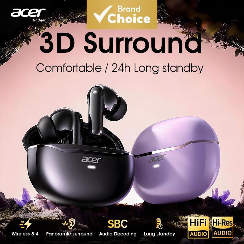 หูฟังอินเอียร์ไร้สาย Acer OHR623 แบบคลิปหนีบหู ดีไซน์เปิด หูฟังบลูทูธคุณภาพเสียง HIFI สวมใส่สบายสําหรับเล่นกีฬา วิ่ง โน๊ตบุ๊ค เชื่อมต่อหลายอุปกรณ์