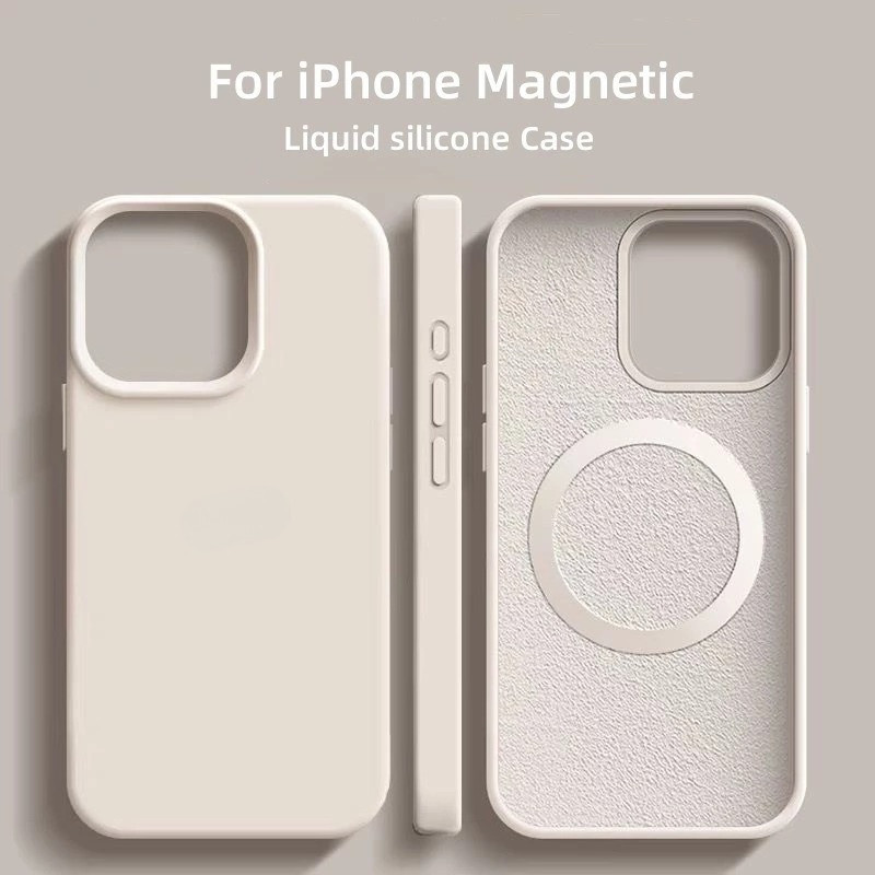 แม่เหล็ก เคสไอโฟน For iPhone 17 16 13 Pro Max กรณี iPhone 17Air 15 14 13 12 11 16 ไอโฟน TPU ซิลิโคนเหลว เคสกันกระแทก