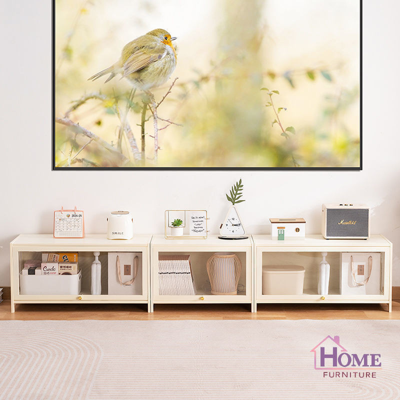 🍁TV cabinet/minimalist modern TV cabinet/coffee table/multifunctional dustproof TV cabinet/light lux