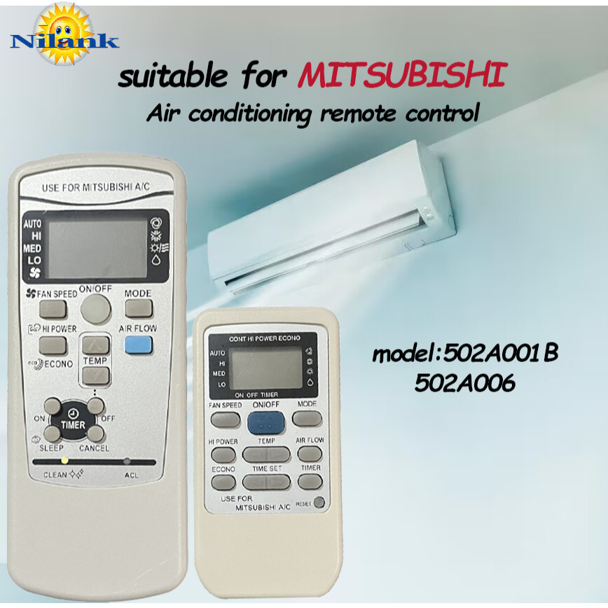 รีโมทแอร์ REMOTE Mitsubishi รีโมท ฟังก์ชันความร้อน  ประเภทโปรดเลือก 502A006 502A001B