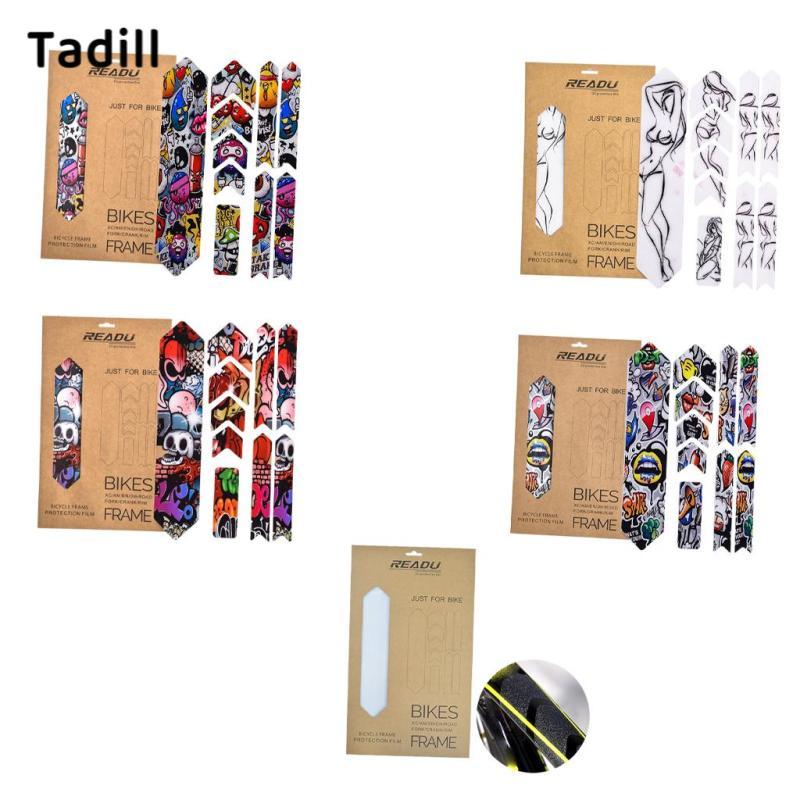 Tadill MTB จักรยานกรอบ Decals จักรยานหลากสีอุปกรณ์กีฬาส่วนบุคคล