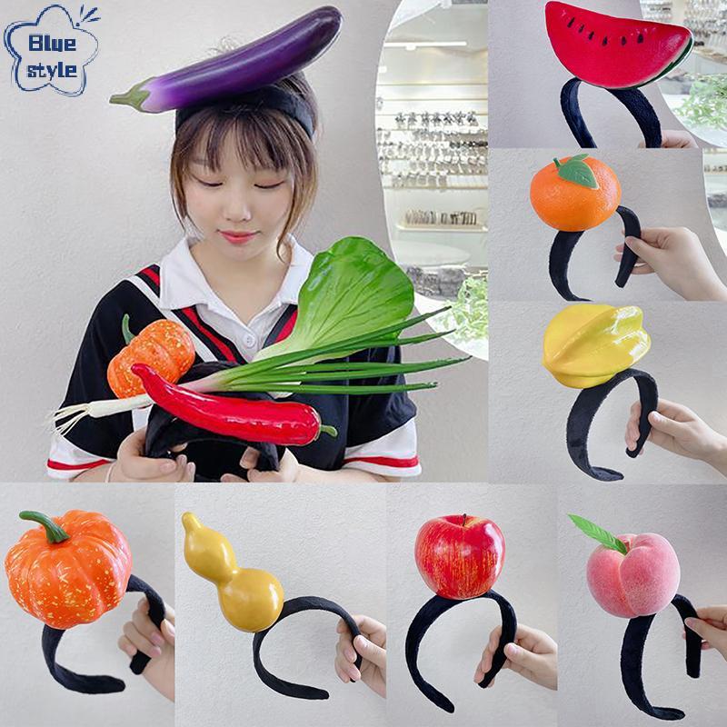 Bluestyle Hairband แบบคอสเพลย์ธีมผลไม้และผัก สำหรับวันฮาโลวีนและวันสำคัญอื่นๆ