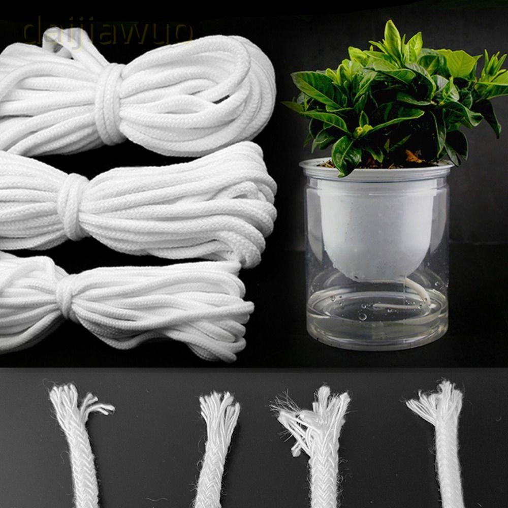 DAIJI Hydroponic Self Wick, หยดชลประทาน 4/5/6/8 มม.เชือกฝ้ายดูดซับ, Creative Self-Watering Garden อุปกรณ์ระบบล้างทําความสะอาดได้ระบบอุปกรณ์อัตโนมัติสําหรับพืช