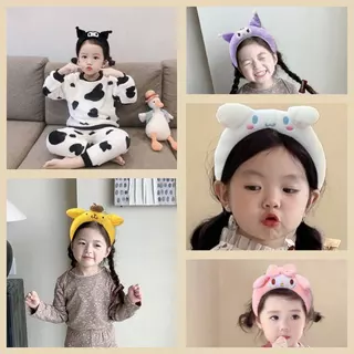 รองรับCOD！ที่คาดผมตุ๊กตาการ์ตูนอนิเมะ เครื่องประดับ Cinnamoroll Kuromi melody Purin