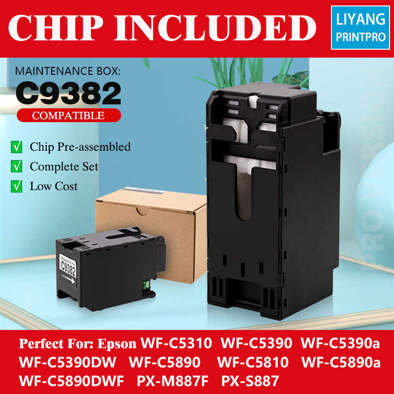 C9382 (รหัสเดิม PX4MB10 หรือ C12C938211) กล่องเก็บของเสียสําหรับ Epson WF-C5310 WF-C5810 WF-C5390 WF