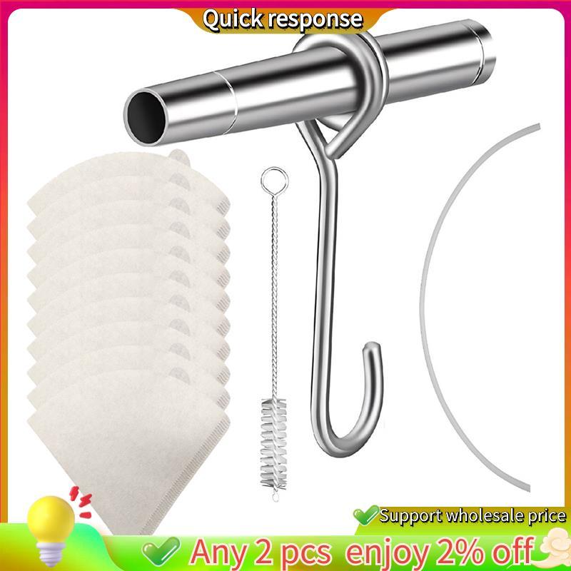 ในสต็อก-Maple Syrup Tapping Kit Maple Syrup CollectorสแตนเลสMaple Faucet Tip Maple Syrupกรองสังเคราะ