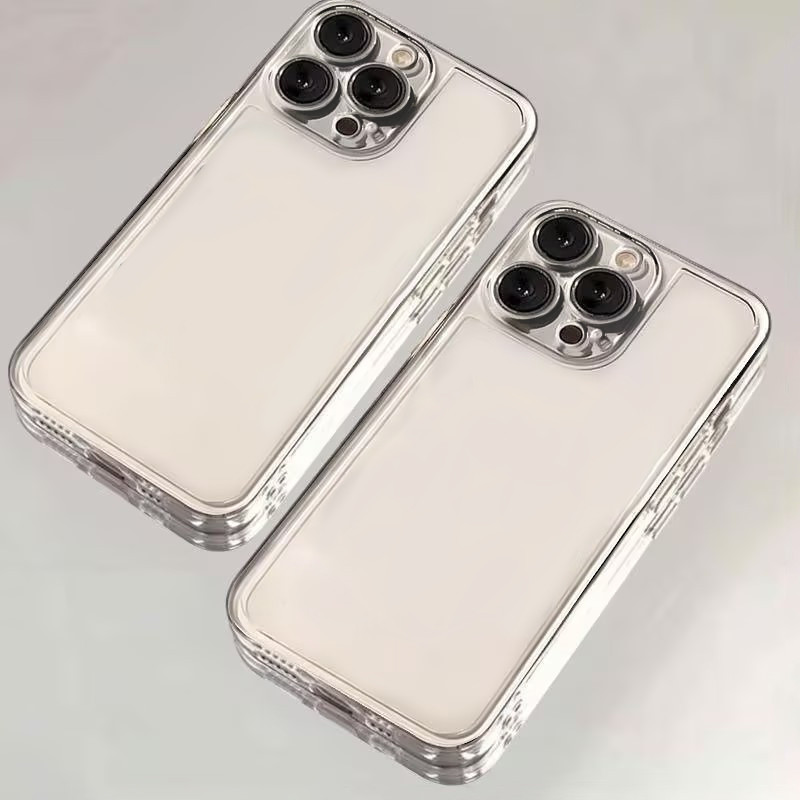 เคสไอโฟน11 เคสใส กันกระแทก สไตล์มินิมอล สำหรับ iPhone 11 17 13 16 15 14 12 Pro Max 15 7 8 16 Plus XR X XS