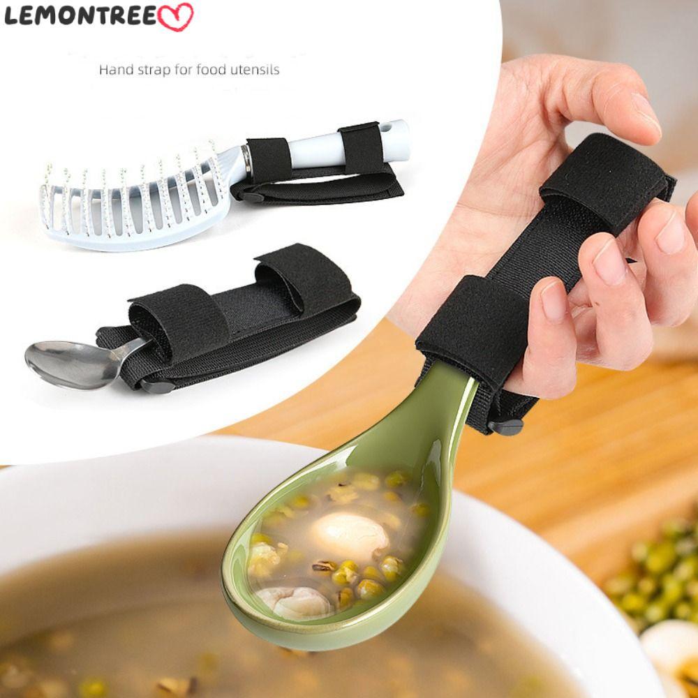 LEMONTREE Adaptive Utensils, Adjustable Hand Tremors Eating Utensils, Ergonomic Non Slip Easy Grip U
