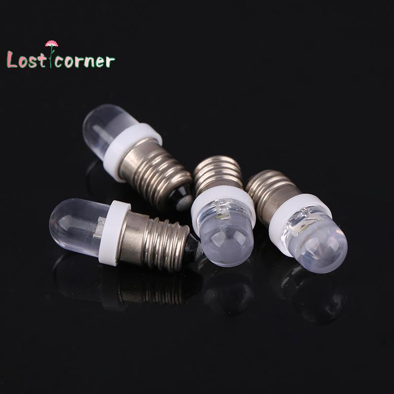 [Lostcorner] 5 ชิ้น E10 หลอดไฟ Led E10 3 โวลต์ 6 โวลต์ 12 โวลต์ 24 โวลต์เครื่องมือหลอดไฟ E10 ตัวบ่งช