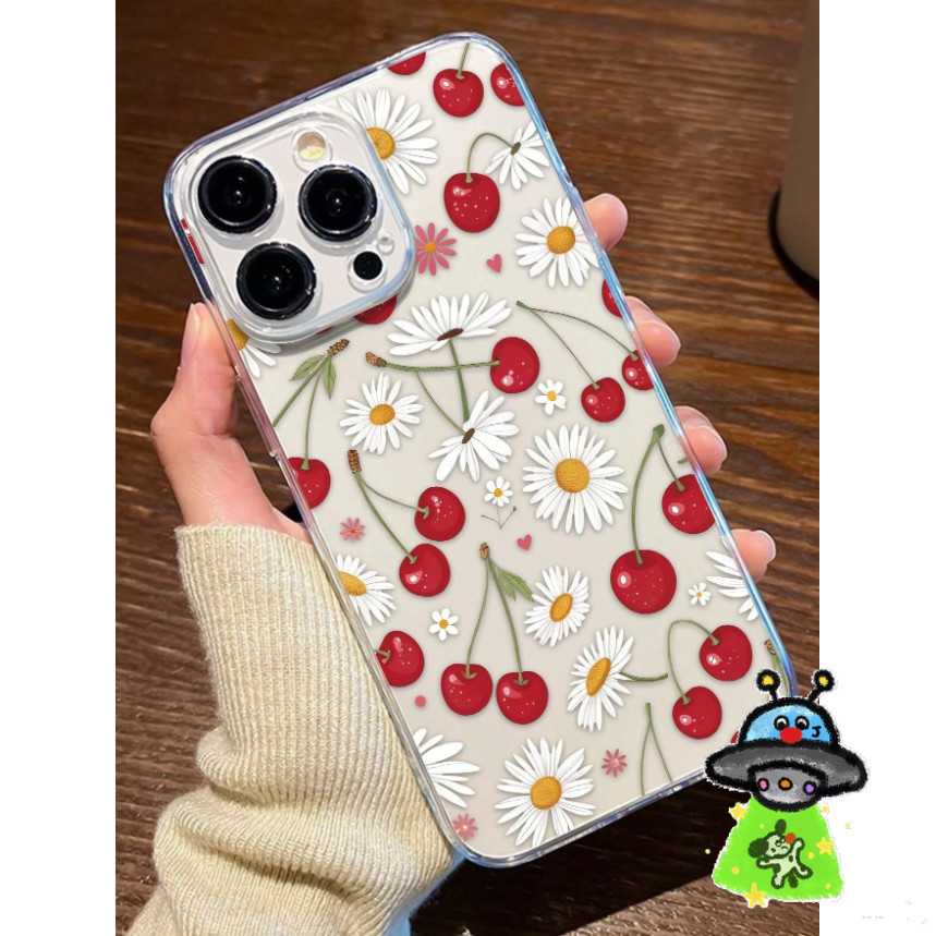 Daisy Cherry เคสโทรศัพท์ขนาดเล็กเหมาะสําหรับ Vivo V27/V27 Pro V27e V29 5G V29E 5G T1 5G/Y75 5G T1 Pr