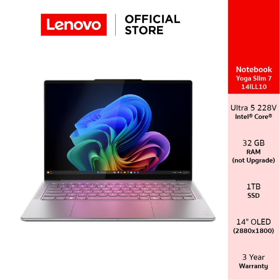 Lenovo Yoga Slim 7 Aura Edition(83JX001FTA) Intel Ultra 5 228V 32GB SSD 1TB 14" OLED