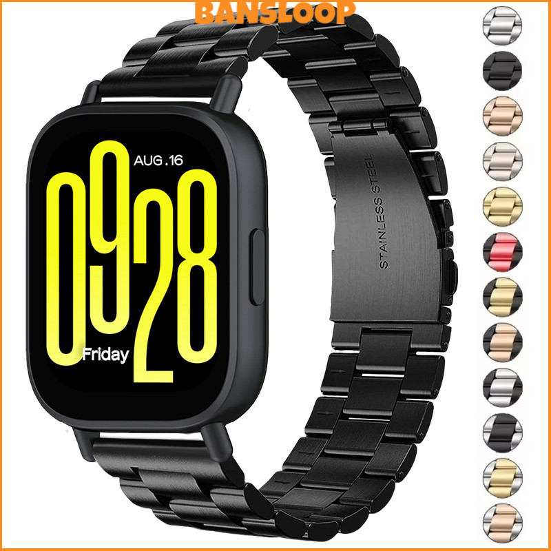 สายรัดโลหะ 20 มม. 22 มม. for Redmi Watch 5 Active/Lite/Samsung Galaxy Watch 7 6/Garmin/Huawei Watch GT 6 5/Amazfit Bip 6