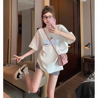 เสื้อยืดผู้หญิง Oversize Viral / เสื้อยืดลายสุนัขการ์ตูน / แฟชั่นผู้หญิงปี 2026 1.27
