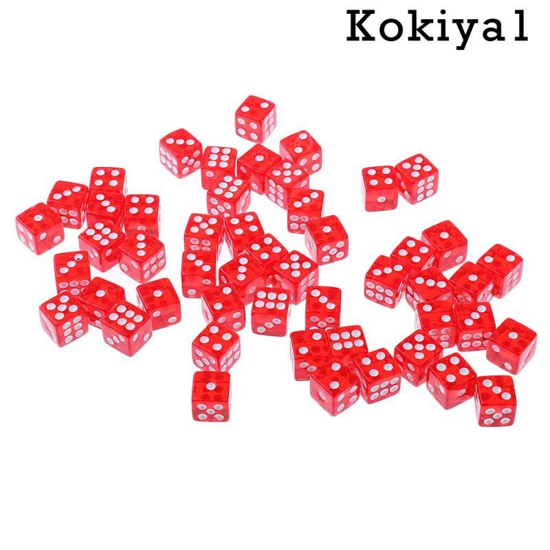 [Kokiya1] 50x Polyhedral Dice Die Party เกมสําหรับ Dungeons & Dragons RPG Casino อุปกรณ์