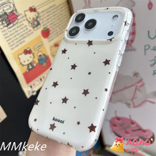 เคสสไตล์เกาหลี ดาวสีน้ำตาล เหมาะสำหรับ OPPOA15 A74 A78 A98 A16 A3s A3pro A1K A76 A3X A7 A60 A38 A9 A58 A16K A57 A52 A17K