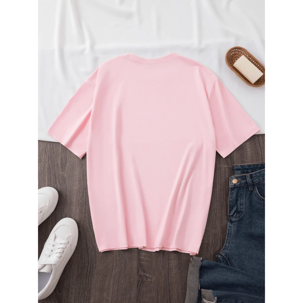 เสื้อยืดผู้หญิงลายดอกกุหลาบแดงและหัวใจสีดำ แขนสั้นคอกลม thumbnail 10