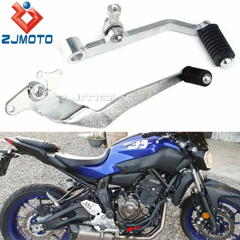 ZJ รถจักรยานยนต์เกียร์Shift LeverเบรคคันโยกสําหรับYAMAHA MT-07 FZ-07 2014-2021 MT-07 Tracer XSR 700 