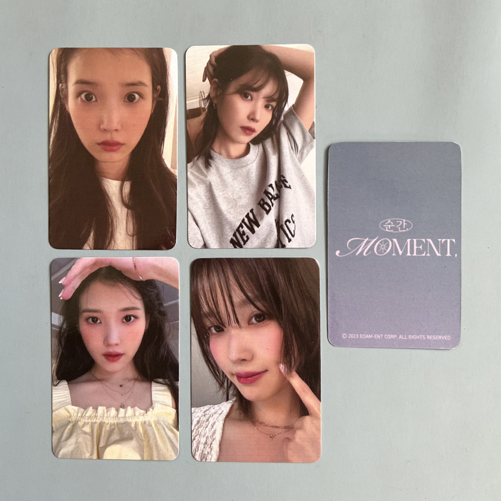 IU Debut 15th Anniversary Commemorative Exhibition Moment Merchanted Photocard Random Card