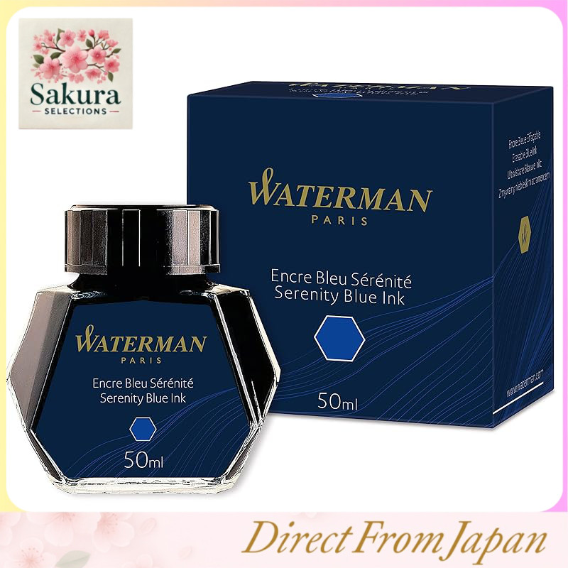 Waterman หมึกขวดสำหรับปากกาหมึกซึม Serenity Blue Florida Blue ของแท้