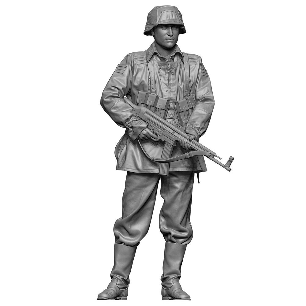 1/35 WW2 stg44 Gunner, Resin Model figure Soldier, GK, WWII ธีมทหาร, ชุดประกอบและไม่ได้ทาสี