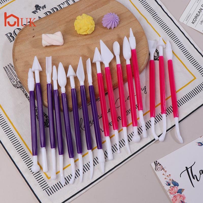 UK 8 ชิ้น/เซ็ต Clay การสร้างแบบจําลองเครื่องมือพลาสติกขี้ผึ้งแกะสลักเครื่องปั้นดินเผาเครื่องมือแกะสล