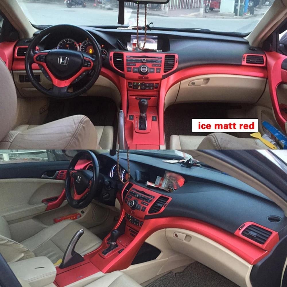 รถ-Styling 3D/5D คาร์บอนไฟเบอร์ภายในรถคอนโซลกลางเปลี่ยนสี Molding สติกเกอร์ Decals สําหรับ Honda Acc