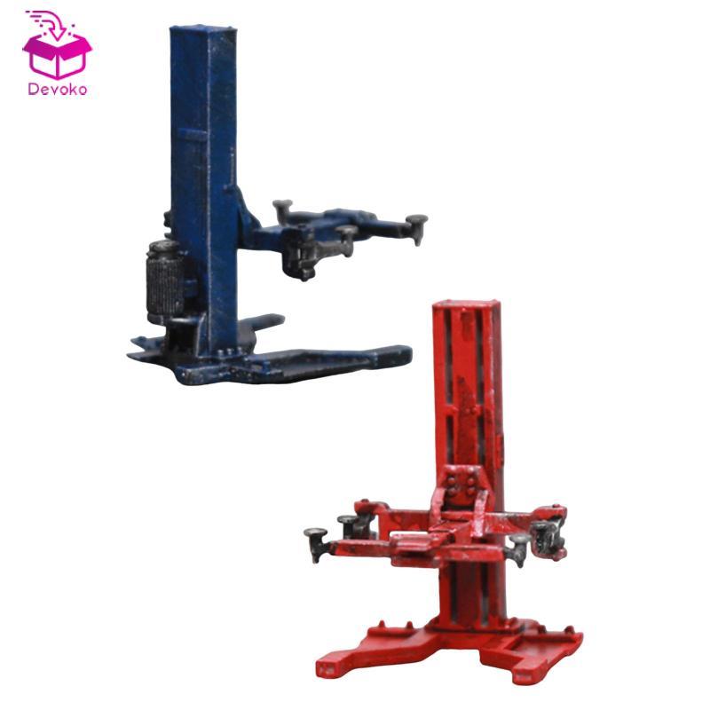 [chiwanji2mf] Miniature Crane Lift 1/64 Scale Car Lift Model Vehicle Lift Diorama Micro Scene Displa