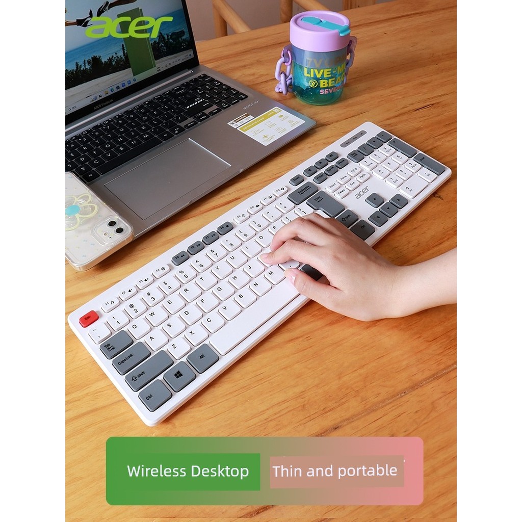 เมาส์แบบมีสาย Acer เมาส์ Acer acer ชุดเมาส์คีย์บอร์ดไร้สายคอมพิวเตอร์ตั้งโต๊ะโน๊ตบุ๊คสํานักงานสากลพิ