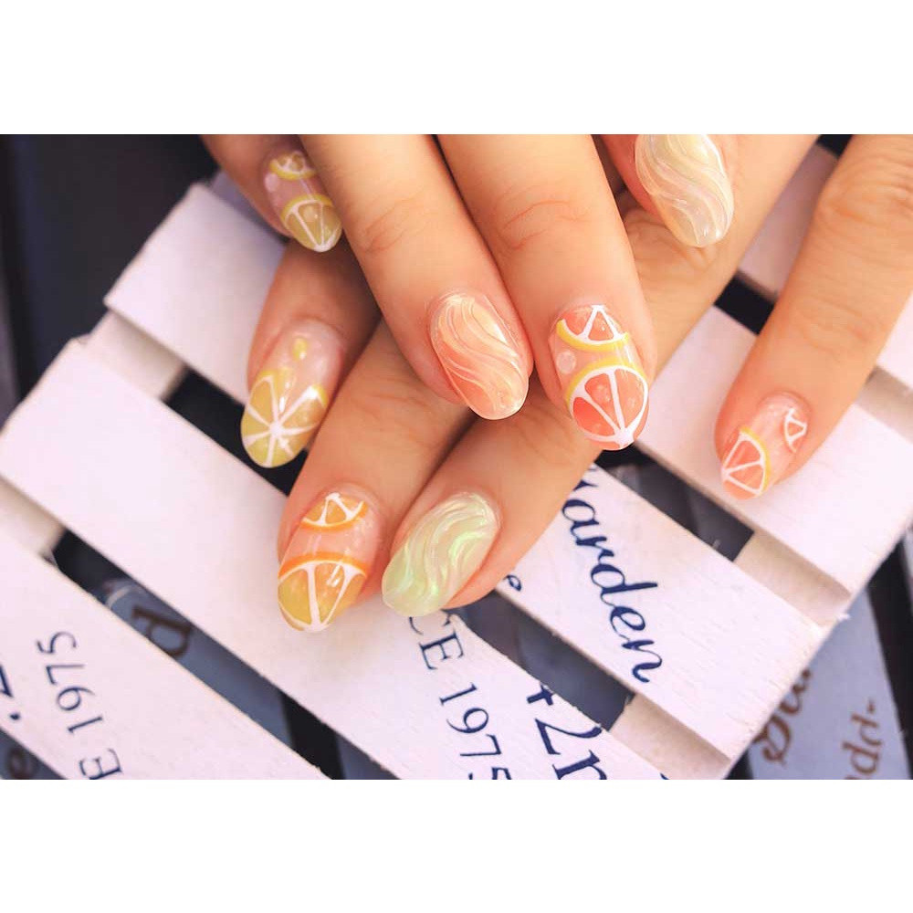 โปสเตอร์เพ้นท์เล็บ ลายสีส้ม Fruity Nails Care & Spa Beauty ขนาด A3 (แนวนอน 200g.) P-005NL