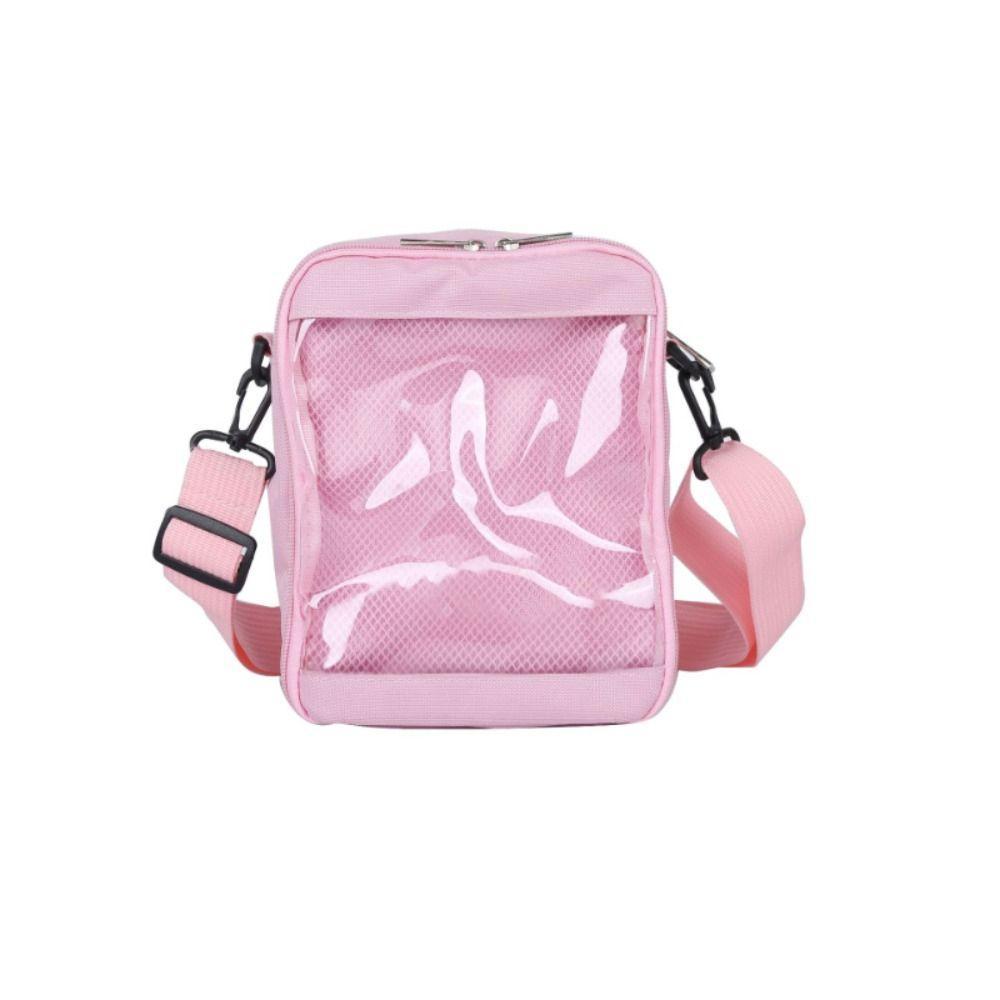 Emilee Mini Crossbody กระเป๋า,สีดําสีขาวโปร่งใสขนาดเล็ก Ita กระเป๋า,สไตล์ญี่ปุ่น PVC Simple กระเป๋าสะพายสตรี JK หญิง - รูปที่ 5