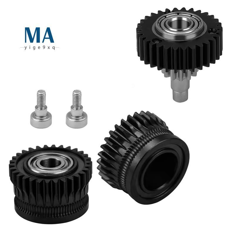 Mayige9xqK1C Extruder Gear โลหะทั้งหมด Filament Drive Gear สําหรับ K1 Max Extruder สีดํา