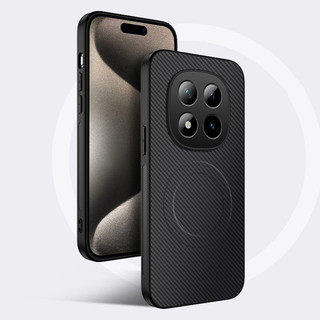สําหรับ Xiaomi Redmi Note 15 14 13 Pro Plus 15 Pro+ คาร์บอนไฟเบอร์หนังแม่เหล็กโทรศัพท์กรณีกล้องป้องกันกันกระแทกซิลิโคนนุ่มปก
