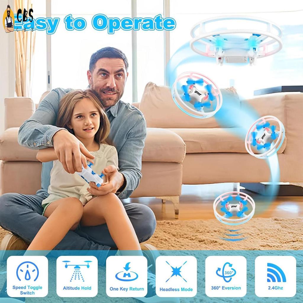 Mini Drone RC เฮลิคอปเตอร์ไฟฟ้าของเล่น 360 องศา Flips Auto Hovering เริ่มต้น UFO Drone ของเล่นสําหรั