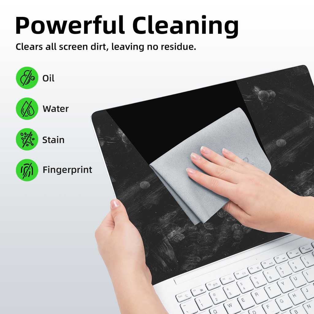 GOOJODOQ Screen Cleaning Cloth Multi-Device Cleaning Easy to Wash Effectively Adsorb Fingerprints Oil Stains and Dust รูปที่ 8