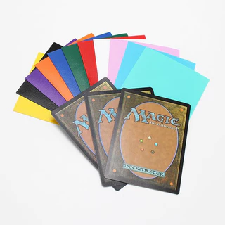 สลีฟใส่การ์ด sleeves card เนื้อเงา shiny หลากสี แพคละ 100 ซอง สลีฟ ซองสลีฟ sleeve