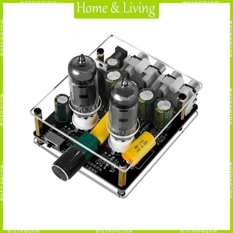 AOTOO Professional 6K4 หลอด Preamplifier เครื่องขยายเสียง HiFi Tube Preamp Operation