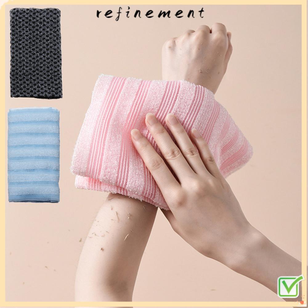 REFINEMENT Back Scrubber ทนทานทําความสะอาดร่างกายนวดฝักบัว Scrubber