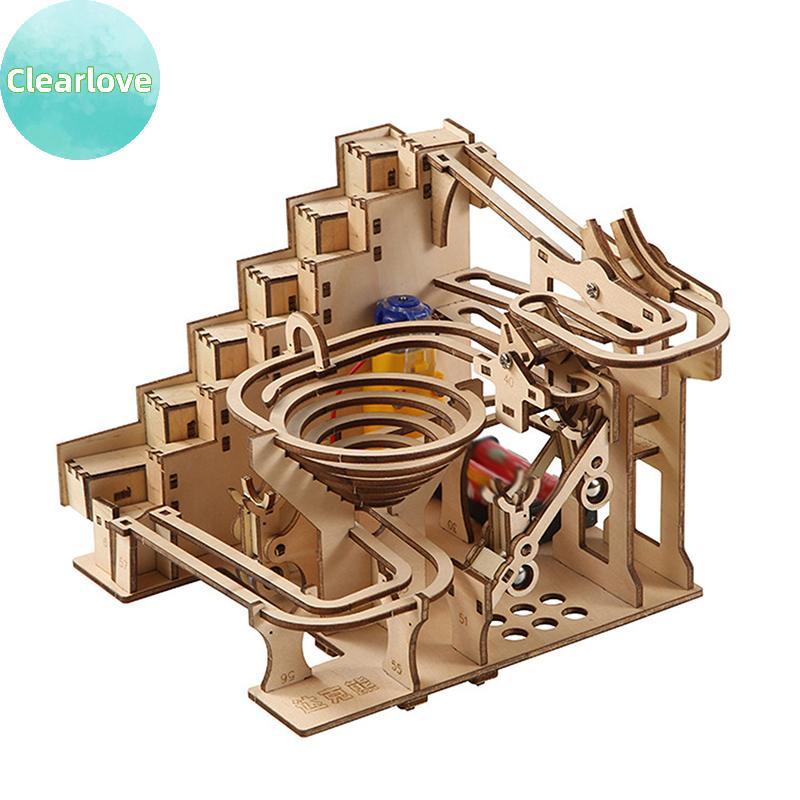 Clearlove 1 ชุด STEAM ของเล่นเพื่อการศึกษา 3D ไม้ Cloud Dragon ปริศนา DIY Skywalk ชุด Mechanical ปริศนา Self ประกอบของเล่นเด็กผู้ใหญ่ TH