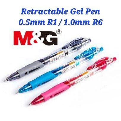 ปากกาเจล M&G 0.5 ใหม่ R1 AGP02376 / 1.0 มม. R6 AGP123R9