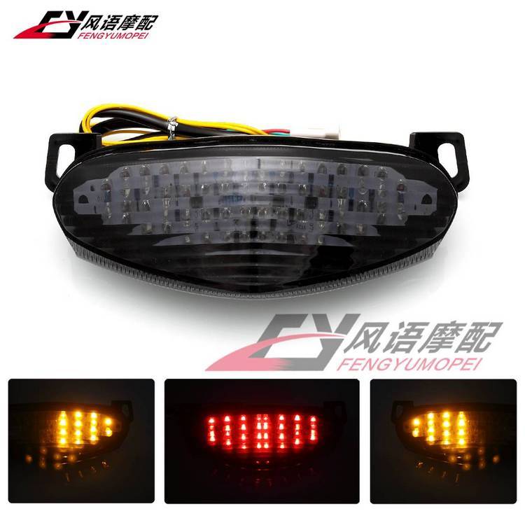 [ส่วนลดราคากิจกรรม] เหมาะสําหรับ Kawasaki ER6N ER-6R ER6F ER-6F 09-11 LED ชุดไฟท้ายด้านหลังไฟเบรค
