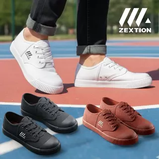 รองเท้าผ้าใบนักเรียน ZEXTION**(เซคชั่น)205X size30-45 ใส่เรียน ใส่ทำงาน เบา ทน แพ็คถุงซิปอย่างดี