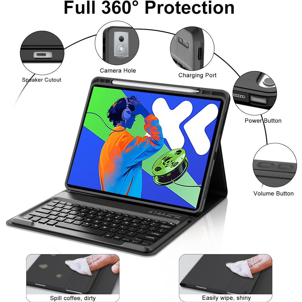 สําหรับ Lenovo Xiaoxin Pad Pro 12.7 นิ้ว/Lenovo M11 Tab/Lenovo K11 คีย์บอร์ดที่ถอดออกได้สําหรับ Leno