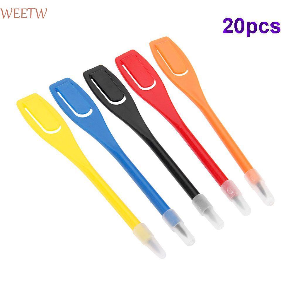 การ์ดคะแนนกอล์ฟพกพาและดินสอพลาสติก WEEKW