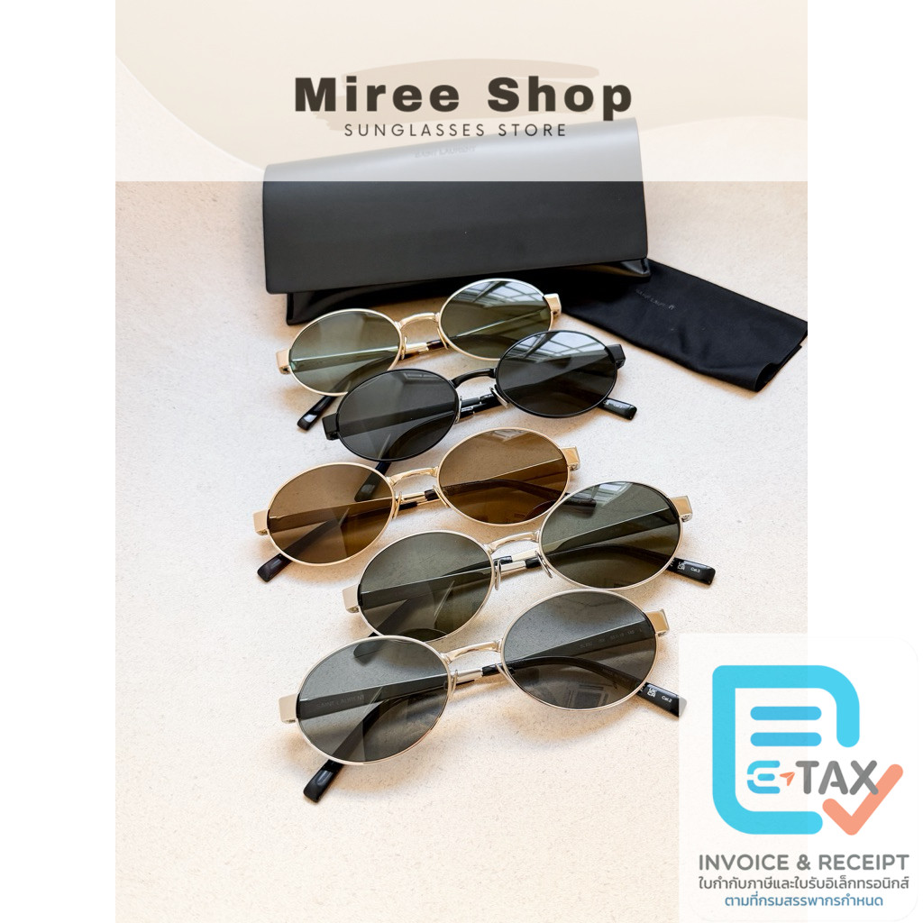 YSL SL692 Oval Sunglasses กรอบโลหะสวยเรียบหรู ของแท้เท่านั้นค่า